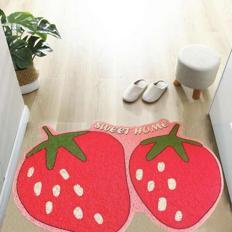 Cute Welcome Cats and Fruits Mat-Kawaii Dream