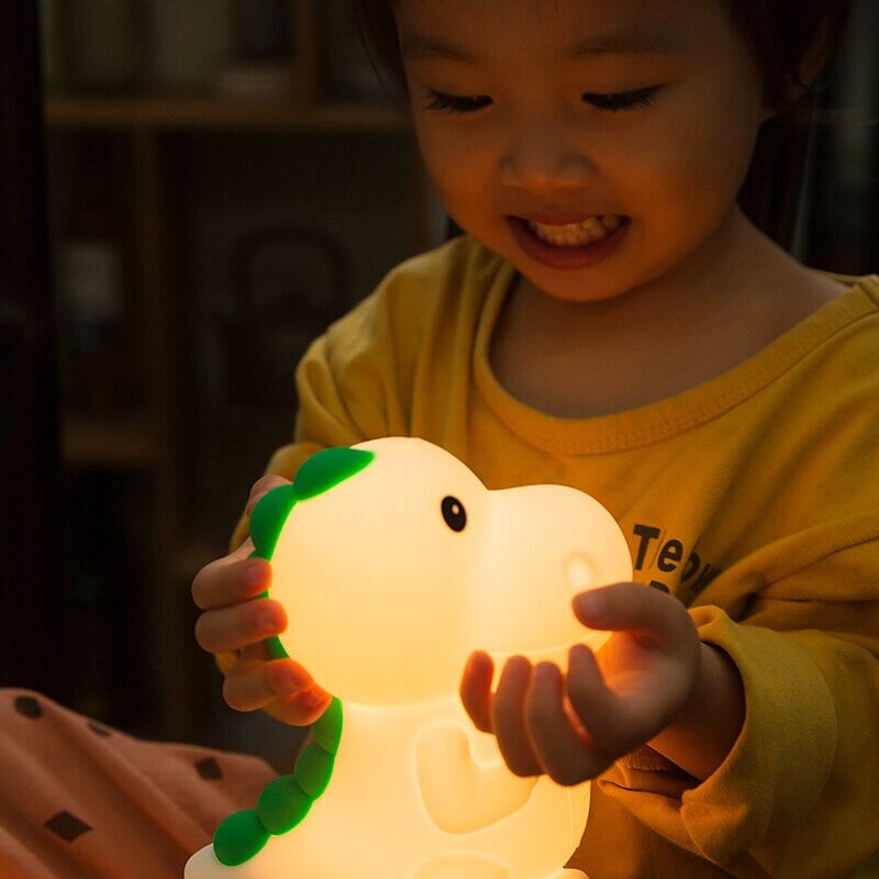 Dinosaur Silicone LED Night Light Cartoon Children-Kawaii Dream