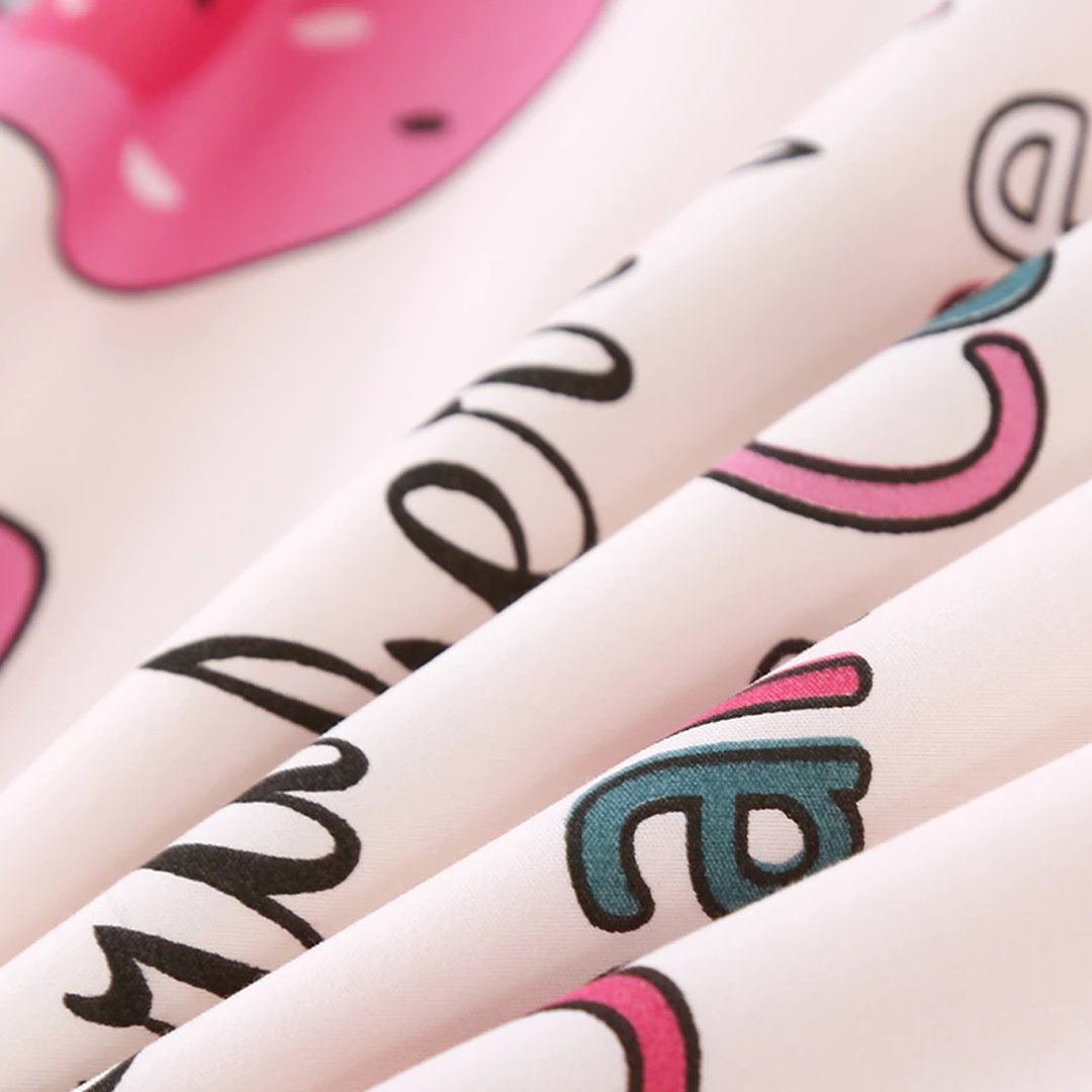 Dreams Come True White Strawberry Bedding Set-Kawaii Dream