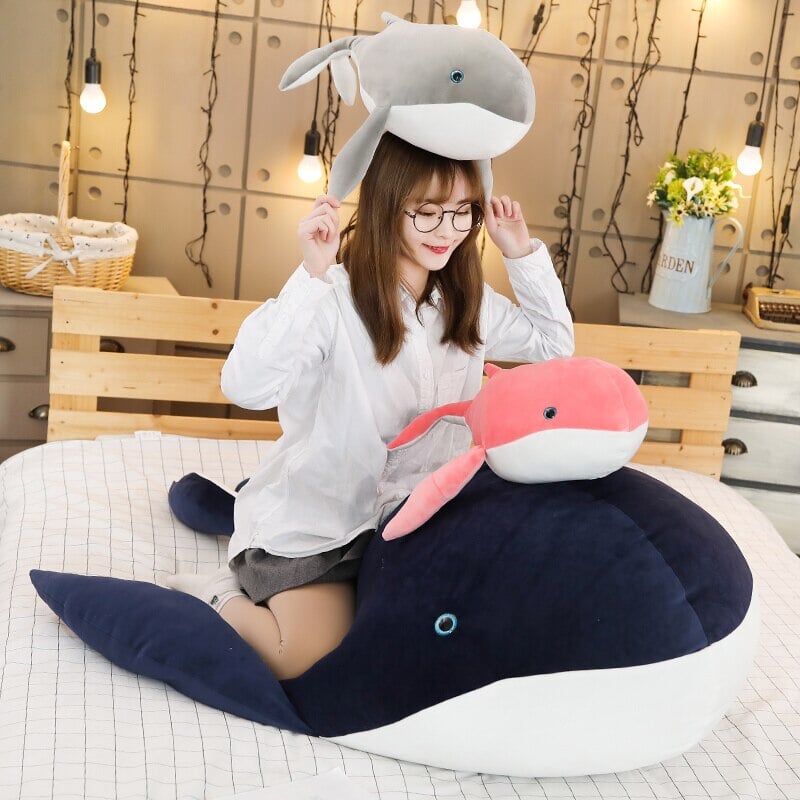 Dreamy Giant Blue Eye Whales Plushie-Kawaii Dream
