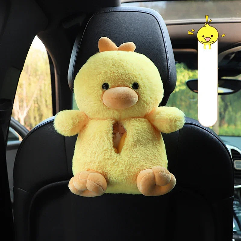 Duck and Bear Car Plush Tissue Box Cover-Kawaii Dream