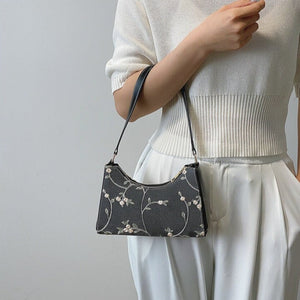 Elegant Lace Floral Shoulder Bag-Kawaii Dream