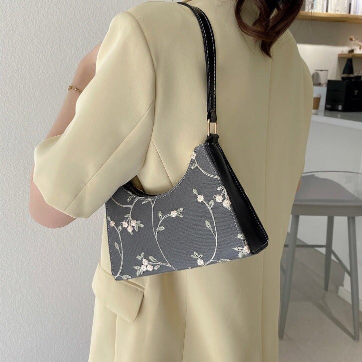 Elegant Lace Floral Shoulder Bag-Kawaii Dream