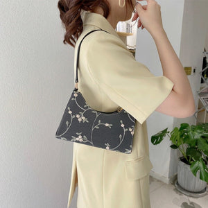Elegant Lace Floral Shoulder Bag-Kawaii Dream