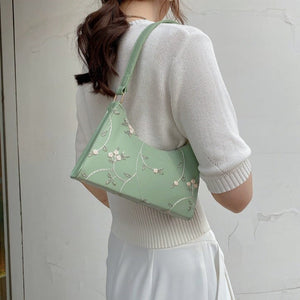 Elegant Lace Floral Shoulder Bag-Kawaii Dream