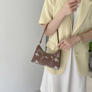 Elegant Lace Floral Shoulder Bag-Kawaii Dream