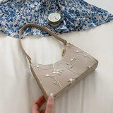 Elegant Lace Floral Shoulder Bag-Kawaii Dream