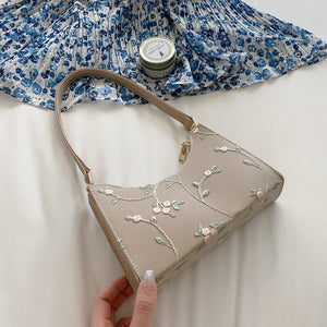 Elegant Lace Floral Shoulder Bag-Kawaii Dream