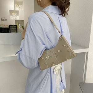 Elegant Lace Floral Shoulder Bag-Kawaii Dream