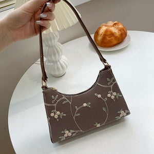 Elegant Lace Floral Shoulder Bag-Kawaii Dream