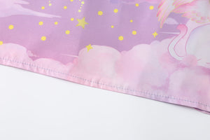 Elegant Sky Clouds Flying Cats Japanese Kimono-Kawaii Dream