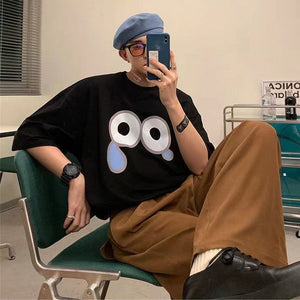 Emoji Expression Oversized Tee-Kawaii Dream