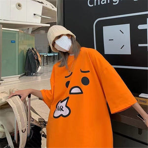 Emoji Expression Oversized Tee-Kawaii Dream