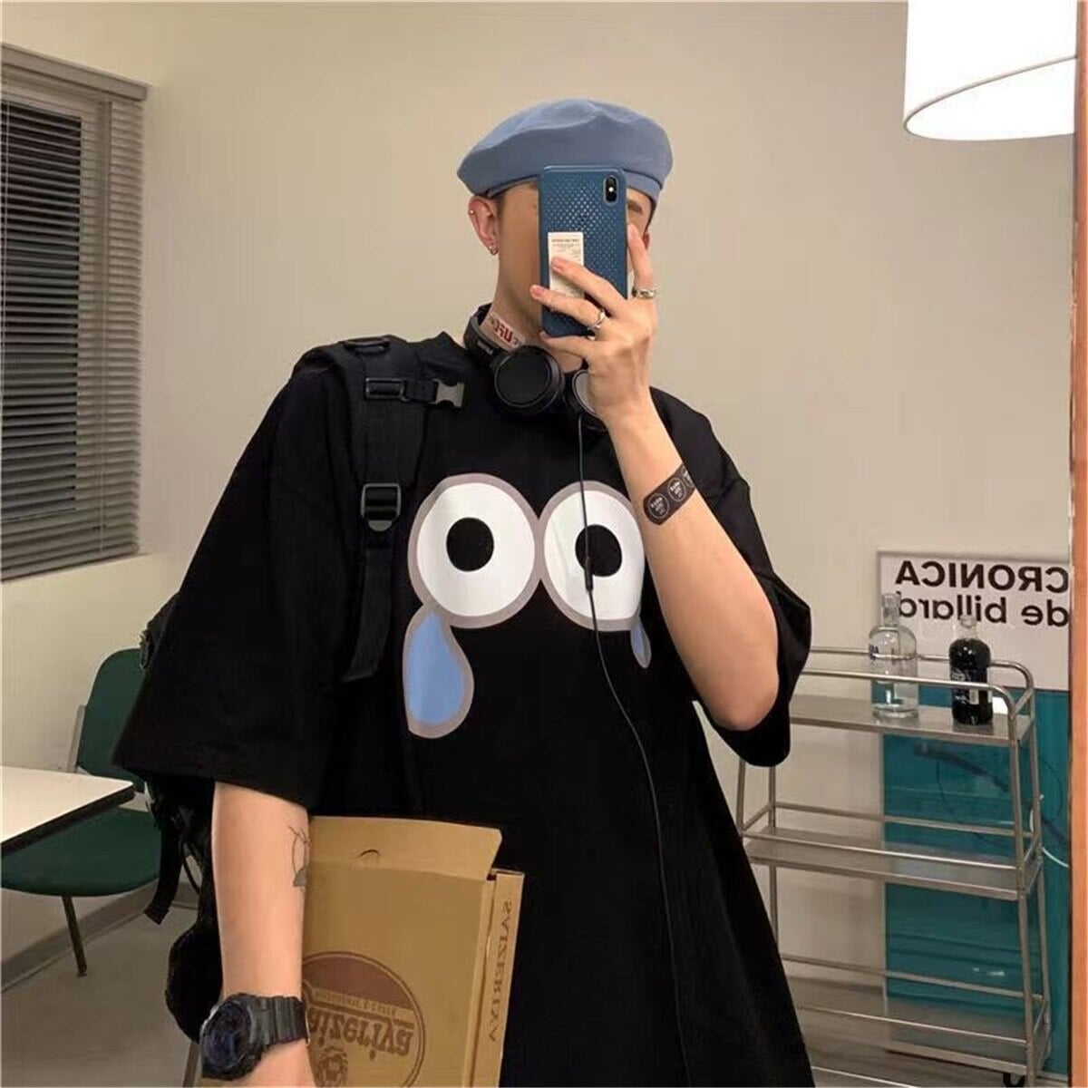 Emoji Expression Oversized Tee-Kawaii Dream
