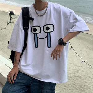 Emoji Expression Oversized Tee-Kawaii Dream