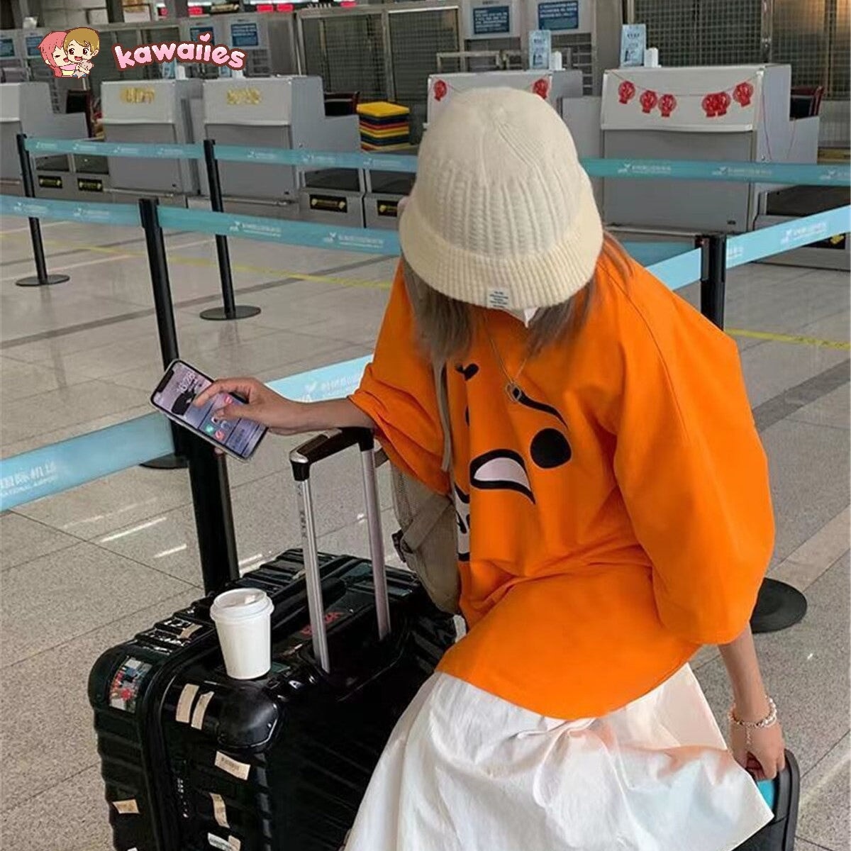 Emoji Expression Oversized Tee-Kawaii Dream