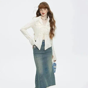 Fairytale Long Sleeve Blouse-Kawaii Dream