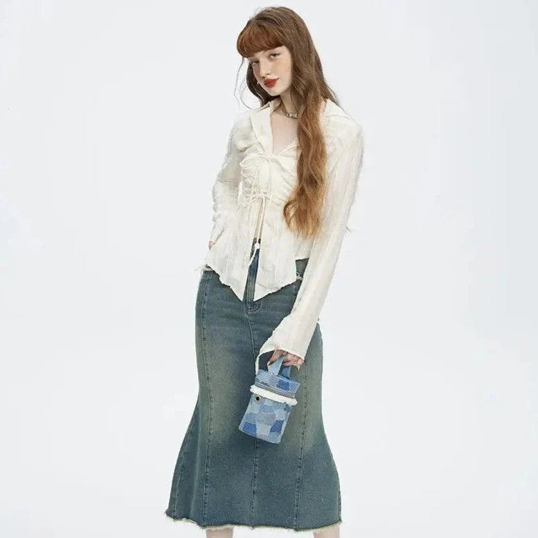 Fairytale Long Sleeve Blouse-Kawaii Dream