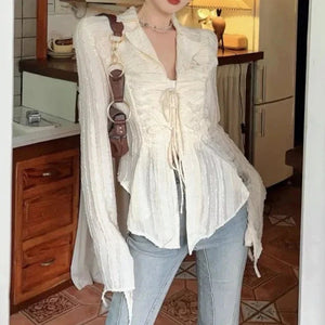 Fairytale Long Sleeve Blouse-Kawaii Dream
