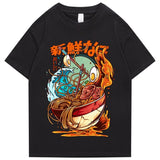 Flaming Hot Wagyu Ramen Unisex Cotton Tee-Kawaii Dream