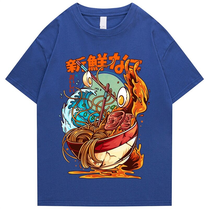 Flaming Hot Wagyu Ramen Unisex Cotton Tee-Kawaii Dream