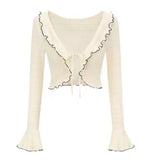 Floral French Vintage Dress Cardigan Set-Kawaii Dream