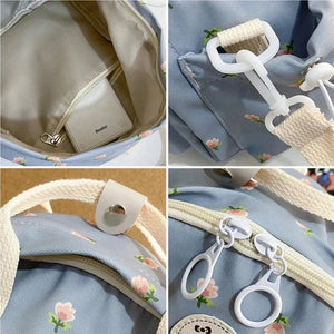 Floral Petite Small Backpack-Kawaii Dream