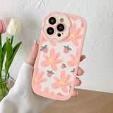 Floral Purple Pink Strawberry iPhone Case-Kawaii Dream