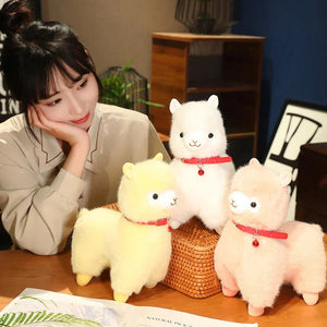 Fluffy Alpaca Llama Plushies with Bell-Kawaii Dream