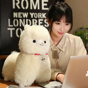 Fluffy Alpaca Llama Plushies with Bell-Kawaii Dream