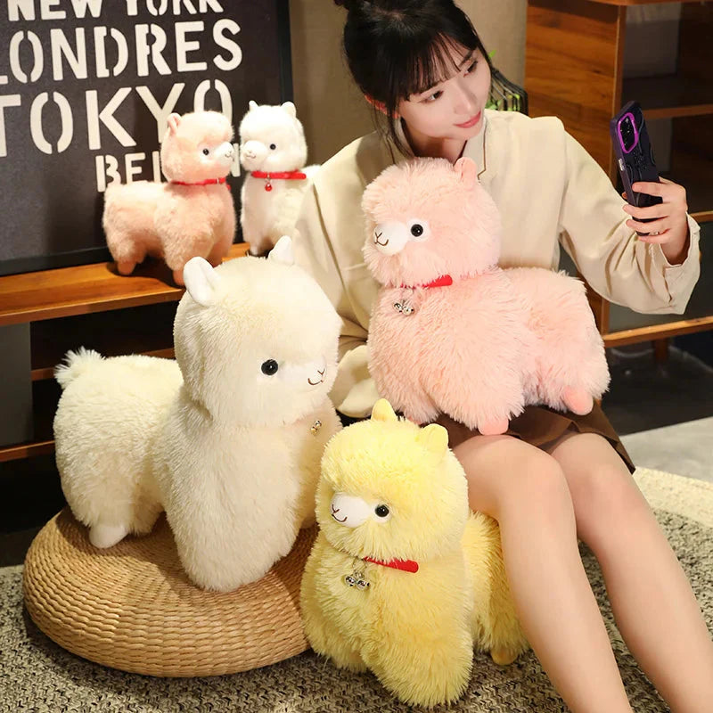 Fluffy Alpaca Llama Plushies with Bell-Kawaii Dream