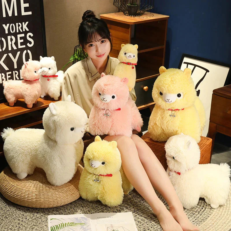 Fluffy Alpaca Llama Plushies with Bell-Kawaii Dream