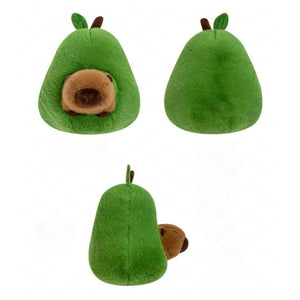Fluffy Avocado Capybara Plushie-Kawaii Dream