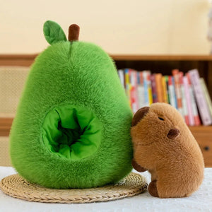 Fluffy Avocado Capybara Plushie-Kawaii Dream
