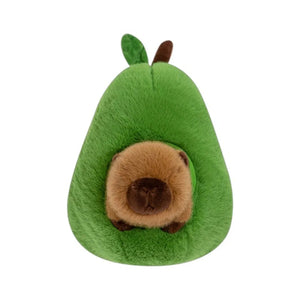 Fluffy Avocado Capybara Plushie-Kawaii Dream
