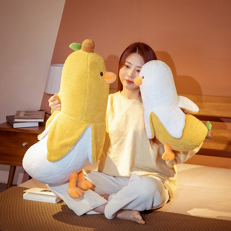 Fluffy Banana Duck Crew Plushies-Kawaii Dream