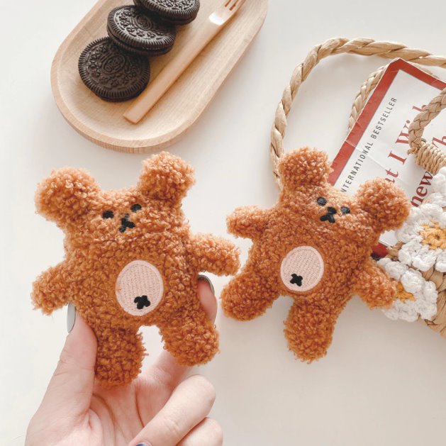 Fluffy Bear Airpods Case (1&2&Pro)-Kawaii Dream