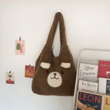 Fluffy Bear Tote Bag with Small Ears-Kawaii Dream