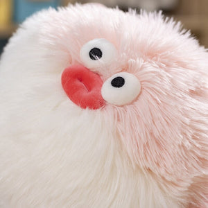 Fluffy Blue Pink Puffer Fish Plushie-Kawaii Dream