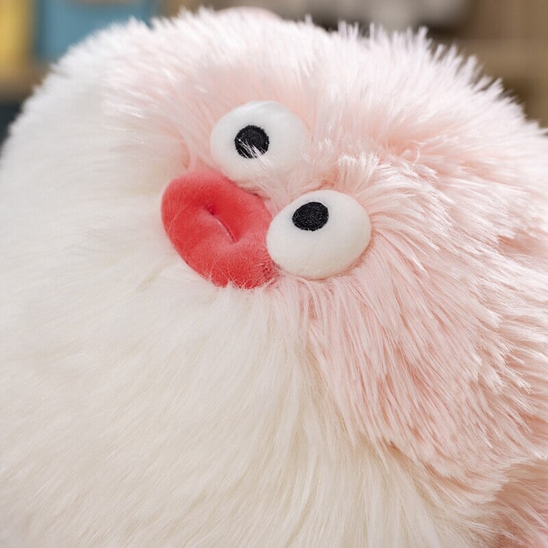 Fluffy Blue Pink Puffer Fish Plushie-Kawaii Dream