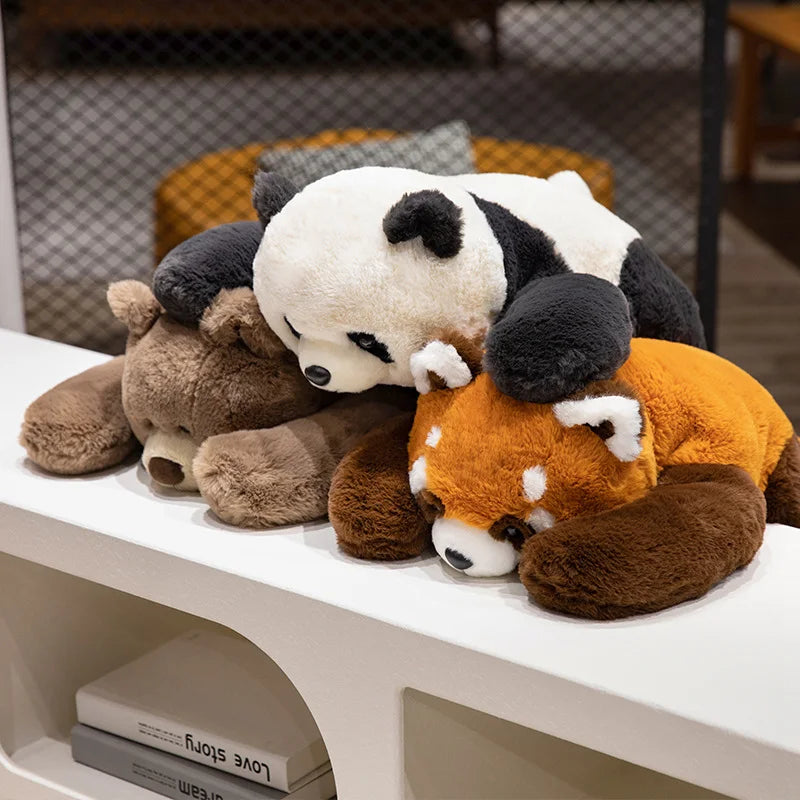 Fluffy Brown Bear Panda Red Panda Plushies-Kawaii Dream