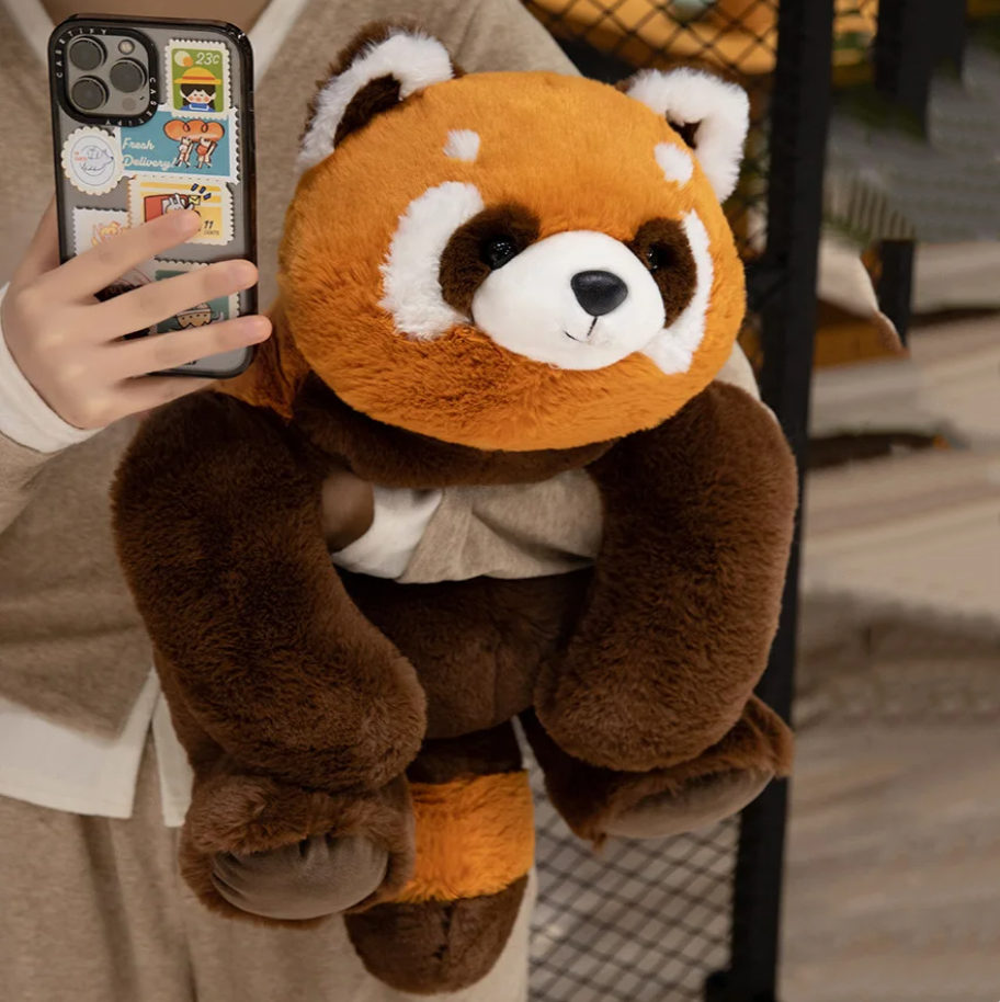 Fluffy Brown Bear Panda Red Panda Plushies-Kawaii Dream