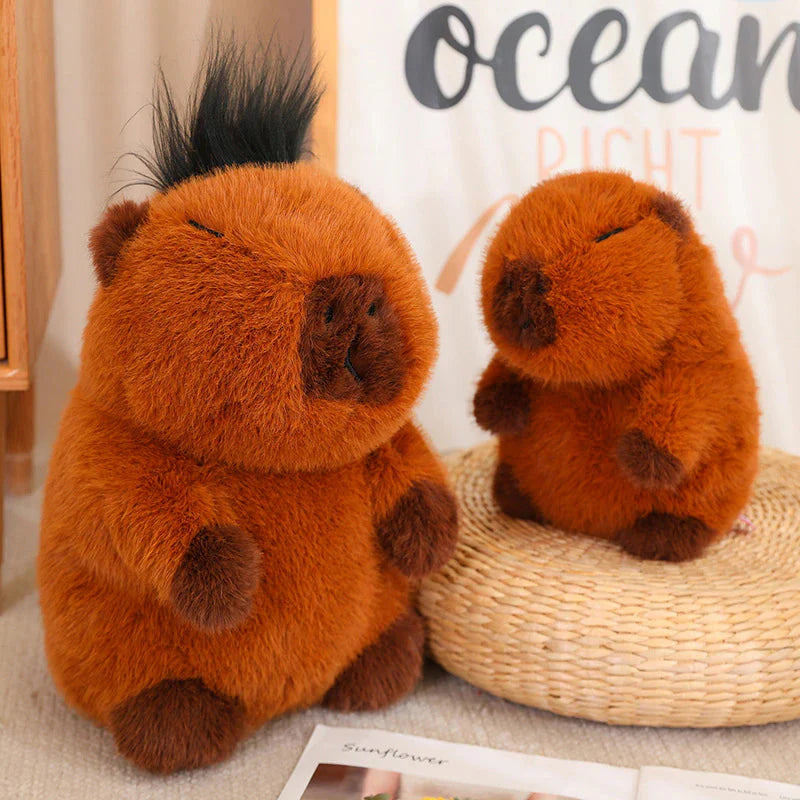 Fluffy Brown Capybara Plushie-Kawaii Dream