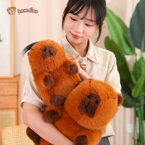 Fluffy Brown Capybara Plushie-Kawaii Dream