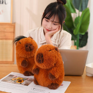 Fluffy Brown Capybara Plushie-Kawaii Dream