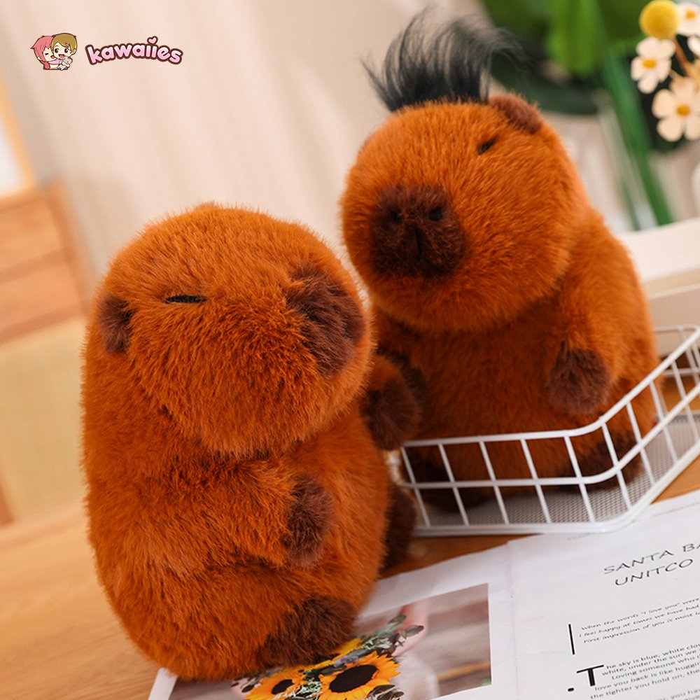 Fluffy Brown Capybara Plushie-Kawaii Dream