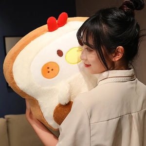 Fluffy Bunny Dog Chicken Toastie Bread Plushie-Kawaii Dream