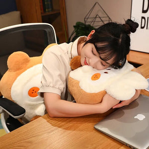 Fluffy Bunny Dog Chicken Toastie Bread Plushie-Kawaii Dream