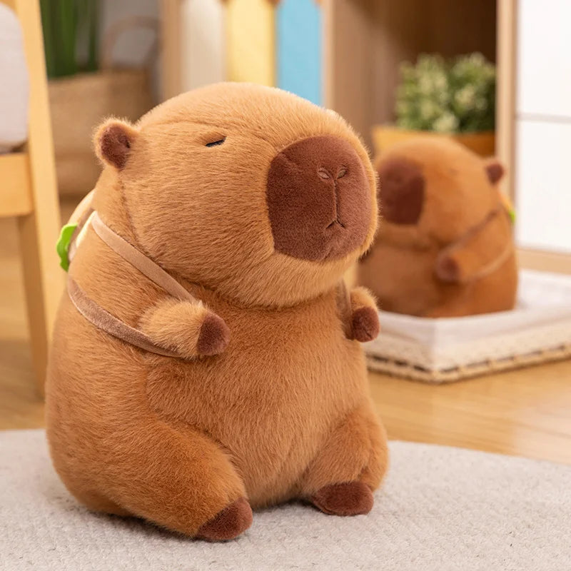 Fluffy Capybara Burger Bag Plushies-Kawaii Dream