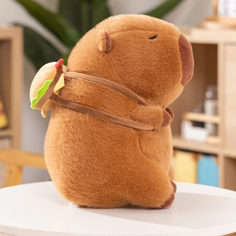 Fluffy Capybara Burger Bag Plushies-Kawaii Dream